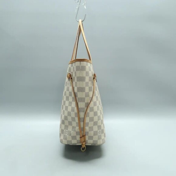 Auth Louis Vuitton Neverfull MM W/P Damier Azur Canvas Shoulder Bag 1374-121524 - Picture 4 of 12